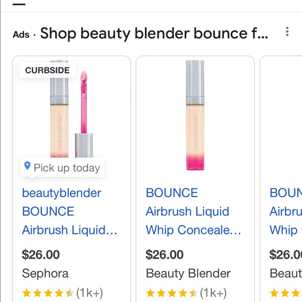 Beauty Blender BOUNCE airbrush liquid whip concealer NIB